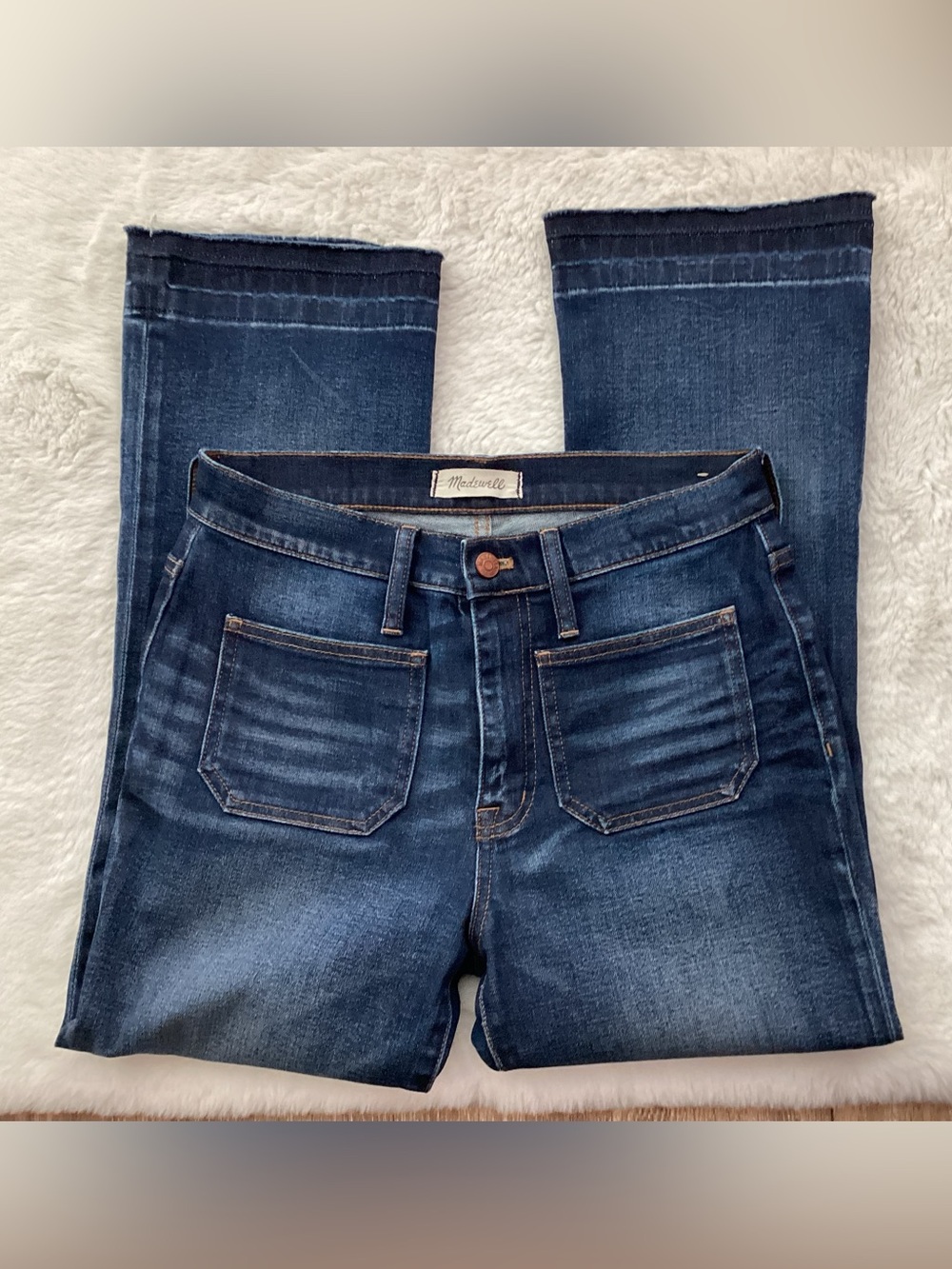 Madewell Patch Pocket Cali Demi Boot cut Jeans